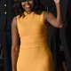 First lady Michelle Obama waves before the arrival of President Barack Obama for the State of the Union address during a joint session of Congress on Capitol Hill in Washington, D.C., Jan. 12, 2016.
SAUL LOEB/Getty Images